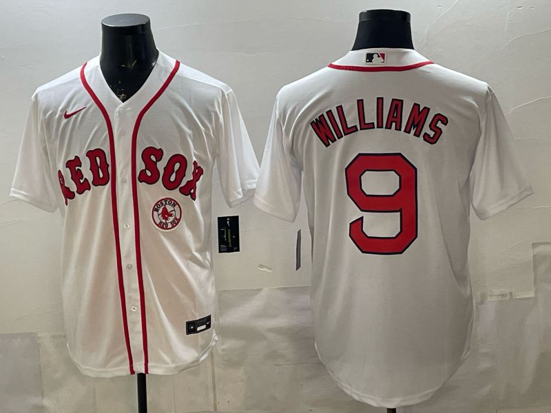 Men 2026 Boston Red Sox #9 Williams White Game Nike MLB Jersey style 006->boston red sox->MLB Jersey